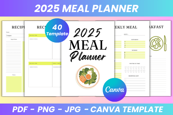 2025 Meal Planner Canva Kdp Interior: A Comprehensive Guide to Organizing Your Year