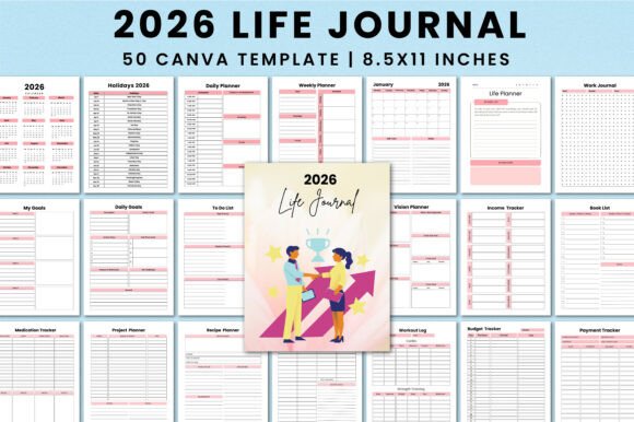 2026 Life Planner for KDP Interior