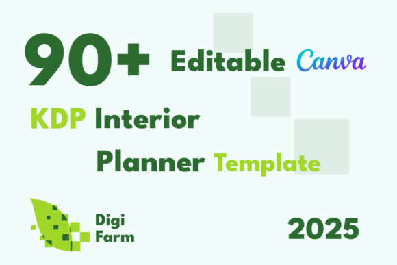 90 Editable Canva Planner KDP Interior