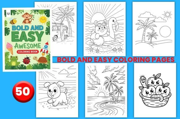 Bold and Easy Coloring Pages for Kids: A Creative Resource for Modern Educators and Creators