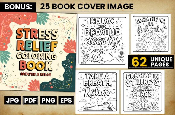 Breathe Relax Quotes Coloring Pages: A Creative Tool for Stress Relief and Personal Expression