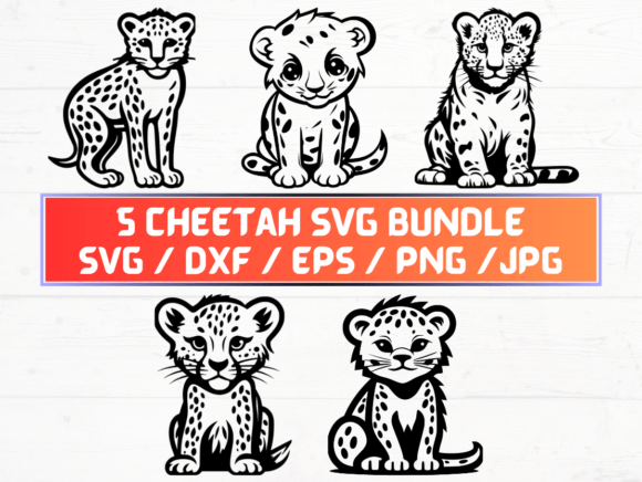 Cheetah SVG, DXF, EPS, JPG, PNG: A Versatile Digital Asset for Designers and Creators