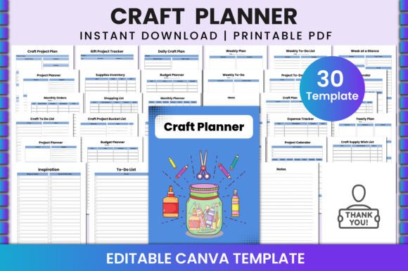 Craft Planner for Canva KDP Interior: A Game-Changer for Creative Professionals