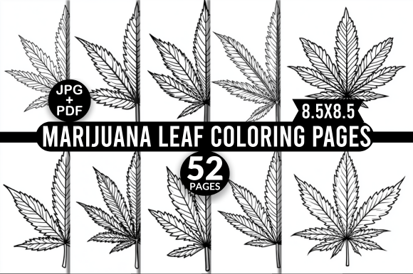 Marijuana Leaf Coloring Pages: A Unique Design for Creative Entrepreneurs and Artists