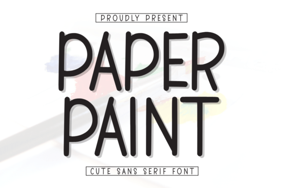 Paper Paint Font for Creative Projects