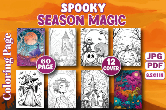 Spooky Season Magic Coloring Page: A Versatile Tool for Creativity and Productivity