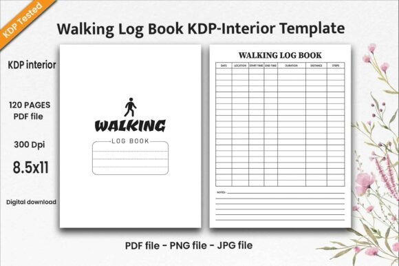 Walking Log Book KDP Interior Template: A Practical Resource for Publishers and Content Creators